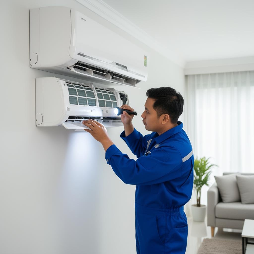 Professional aircond service at Maluri Plaza Alam Sentral area